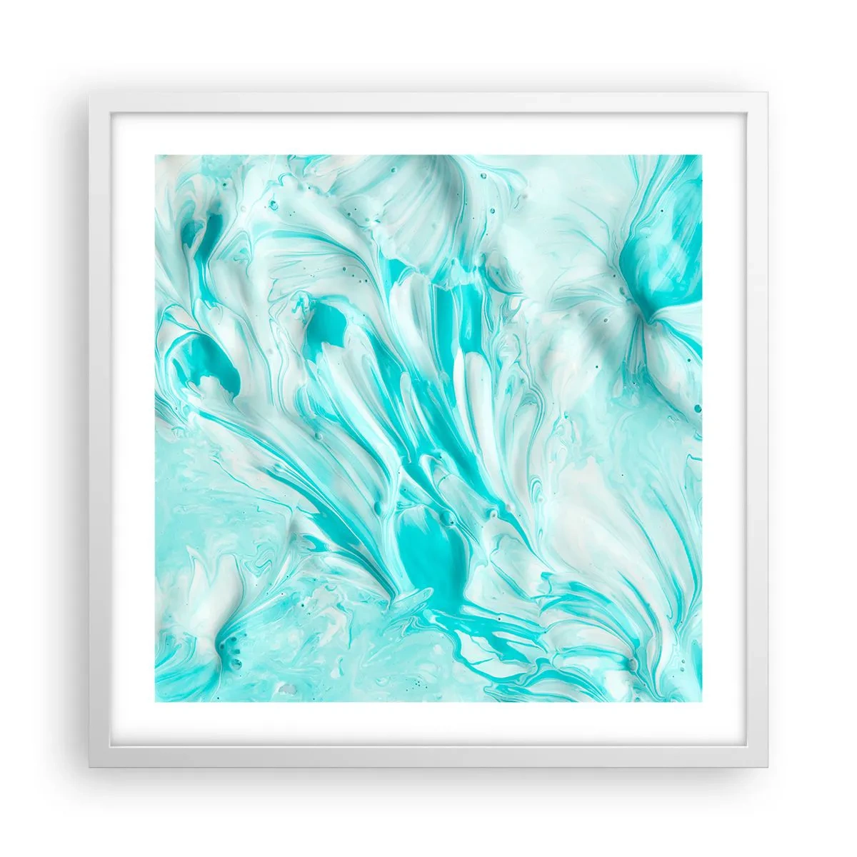 Plakat w białej ramie - Na zawsze razem - 50x50 cm