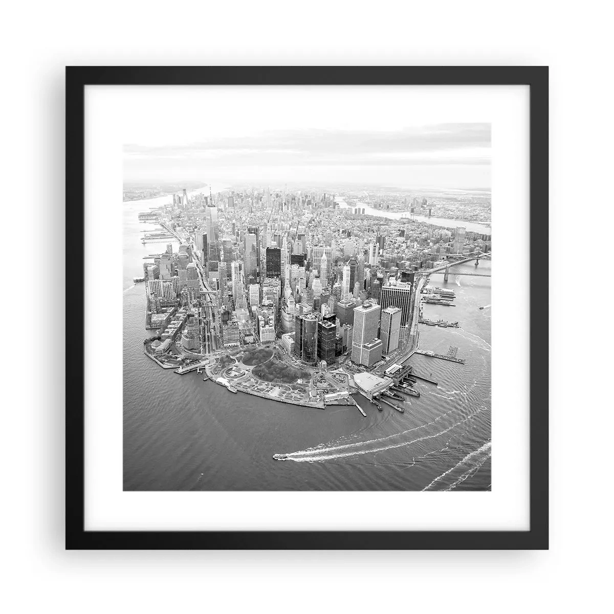 Plakat w czarnej ramie - Jak nie pokochać? - 40x40 cm