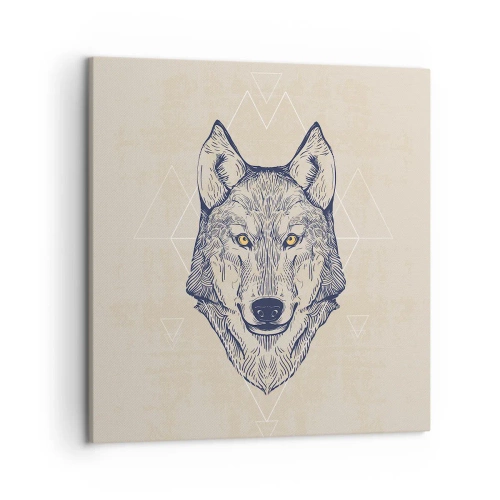 Obraz na płótnie - Alfa o przenikliwym spojrzeniu - 50x50 cm