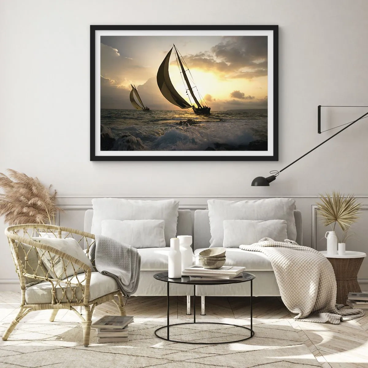 Plakat w czarnej ramie - Z wiatrem i pod wiatr - 91x61 cm