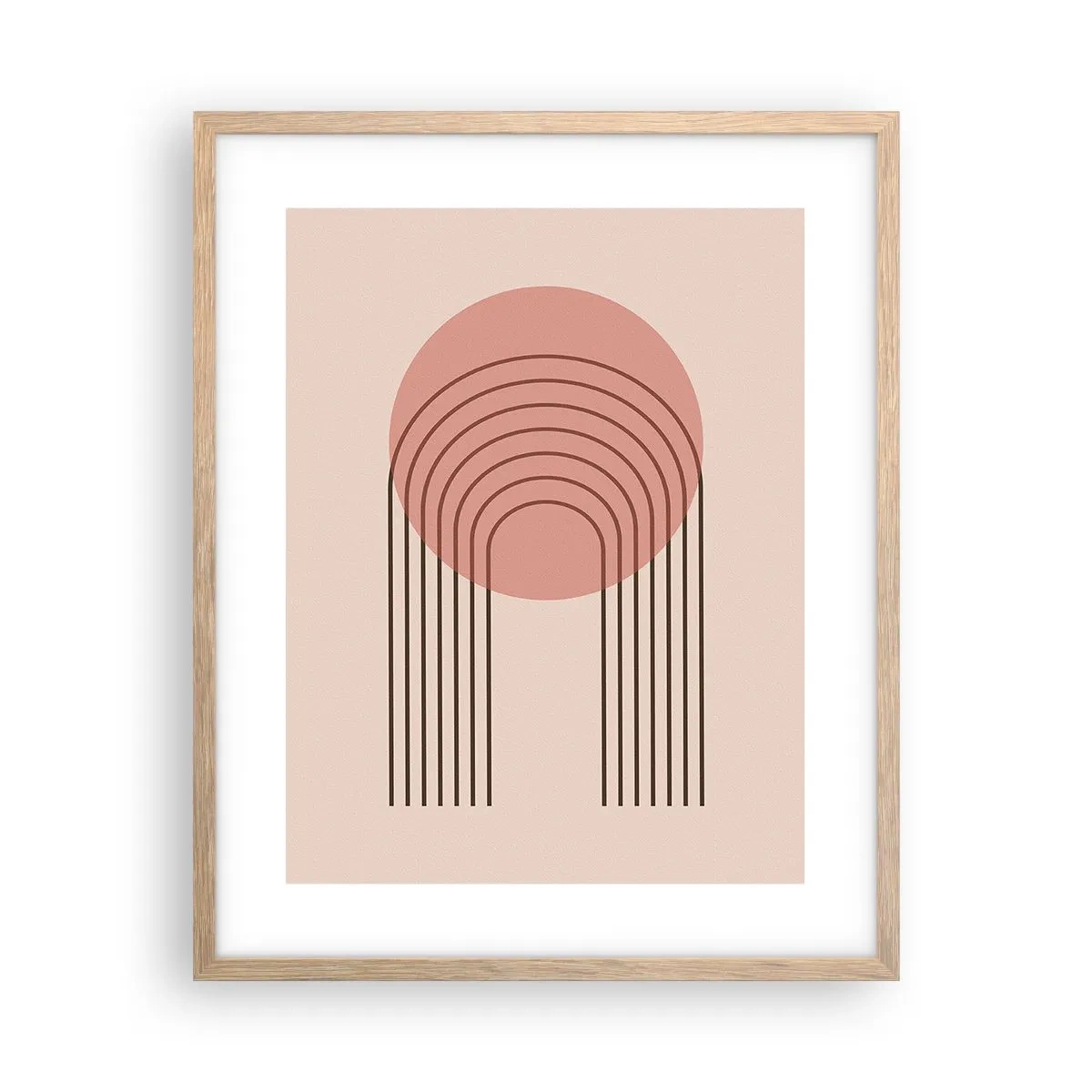 Plakat w ramie jasny dąb - Nieodparte przyciąganie - 40x50 cm