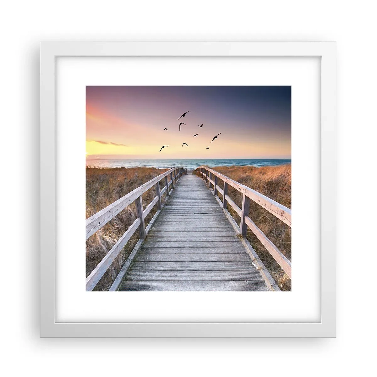 Plakat w białej ramie - Przestrzeń wzlotów - 30x30 cm