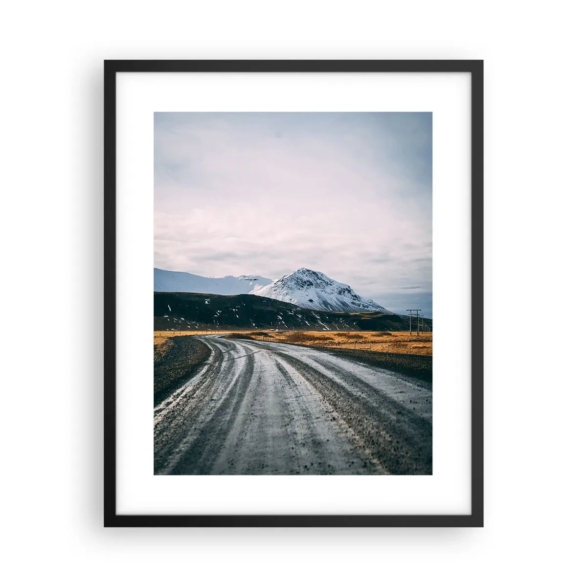 Plakat w czarnej ramie - W islandzkim klimacie - 40x50 cm