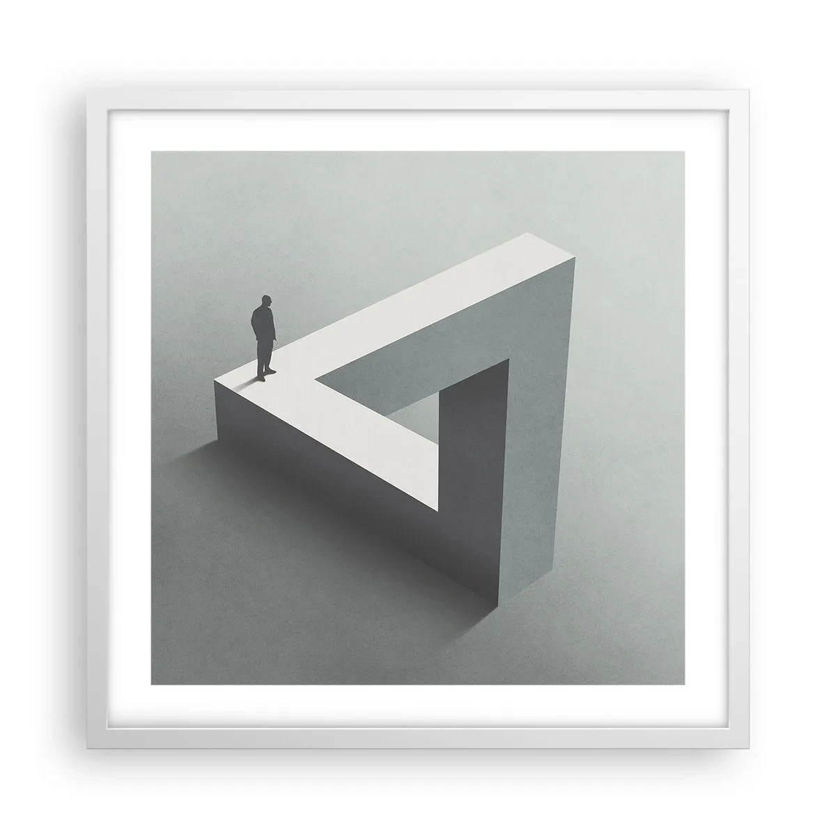 Plakat w białej ramie - A jednak możliwe - 50x50 cm