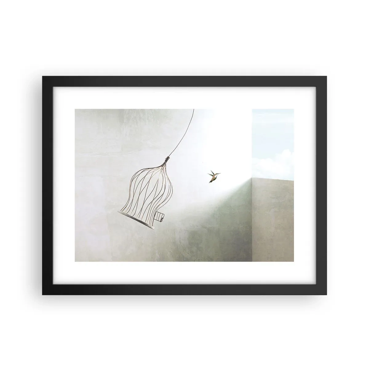 Plakat w czarnej ramie - W swoim żywiole - 40x30 cm