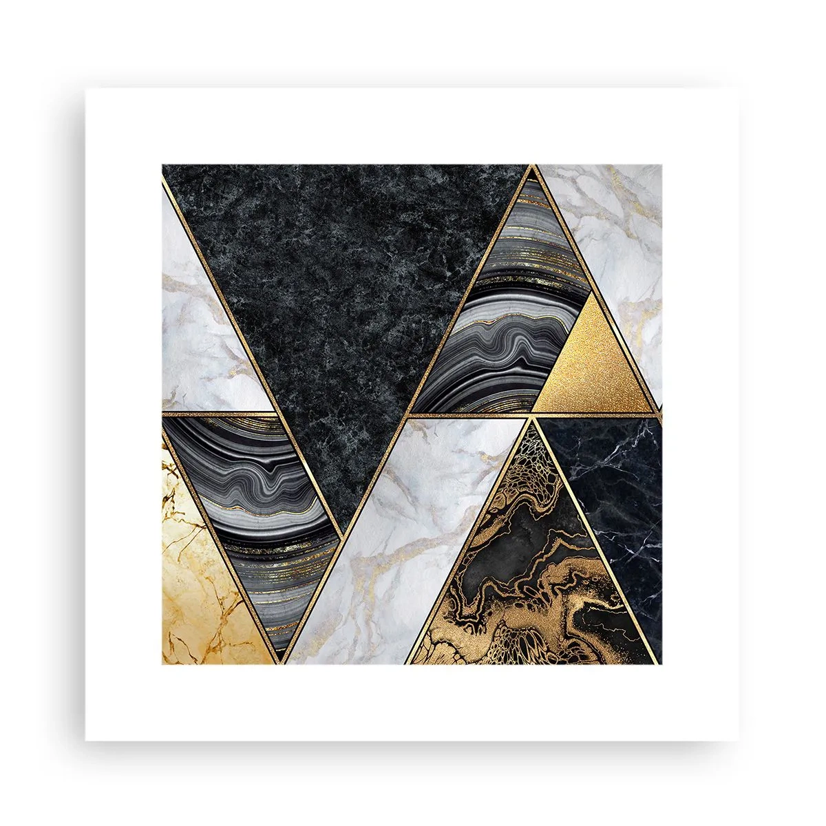 Plakat - Kamień przy kamieniu - 30x30 cm