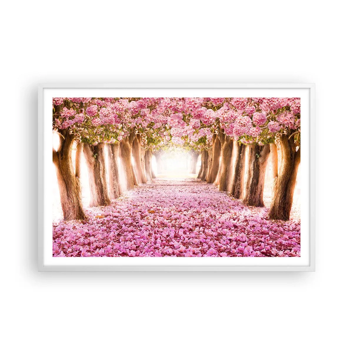 Plakat w białej ramie - Droga do raju - 91x61 cm