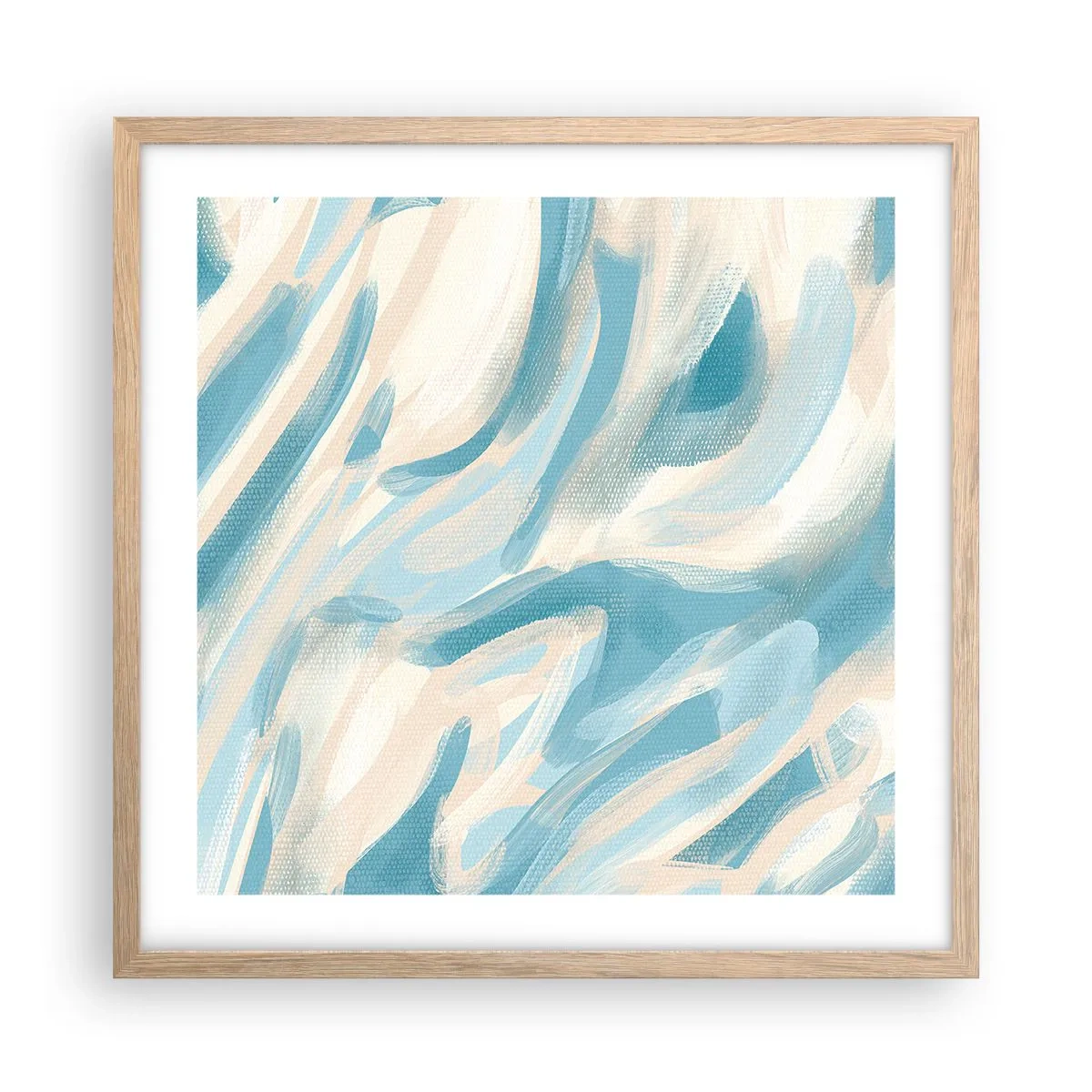 Plakat w ramie jasny dąb - Wiosenne powiewy - 50x50 cm