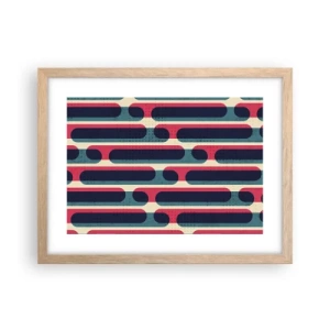 Plakat w ramie jasny dąb - W głąb i do przodu - 40x30 cm