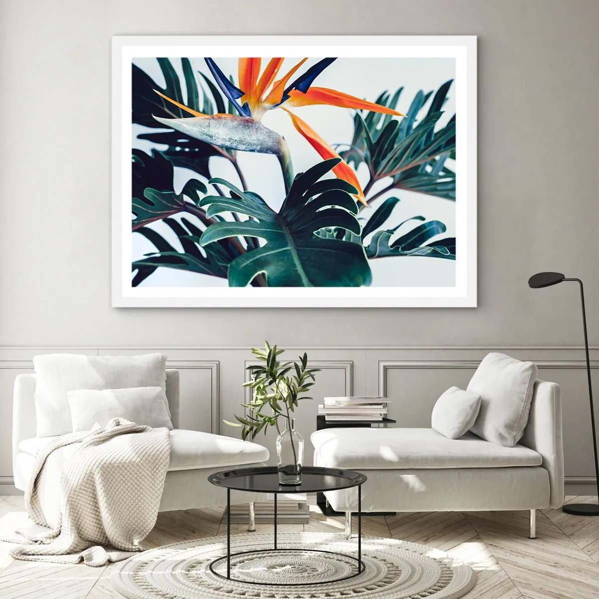 Plakat w białej ramie - Ptakokrzak - 50x40 cm