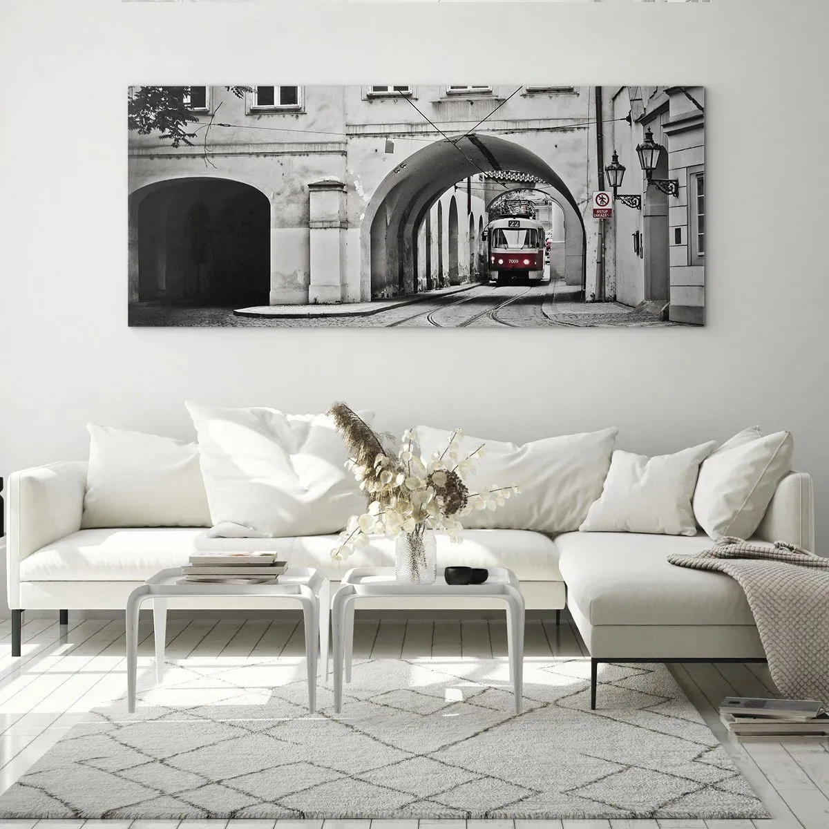 Obraz na szkle - Przez miejski labirynt - 100x40 cm