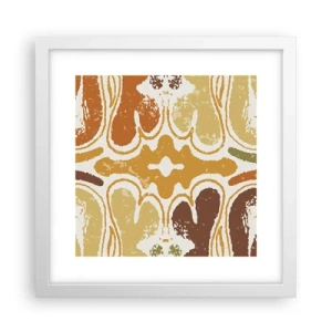 Plakat w białej ramie - Abstrakcja sentymentalna - 30x30 cm