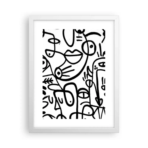 Plakat w białej ramie - Twarze i miraże - 30x40 cm