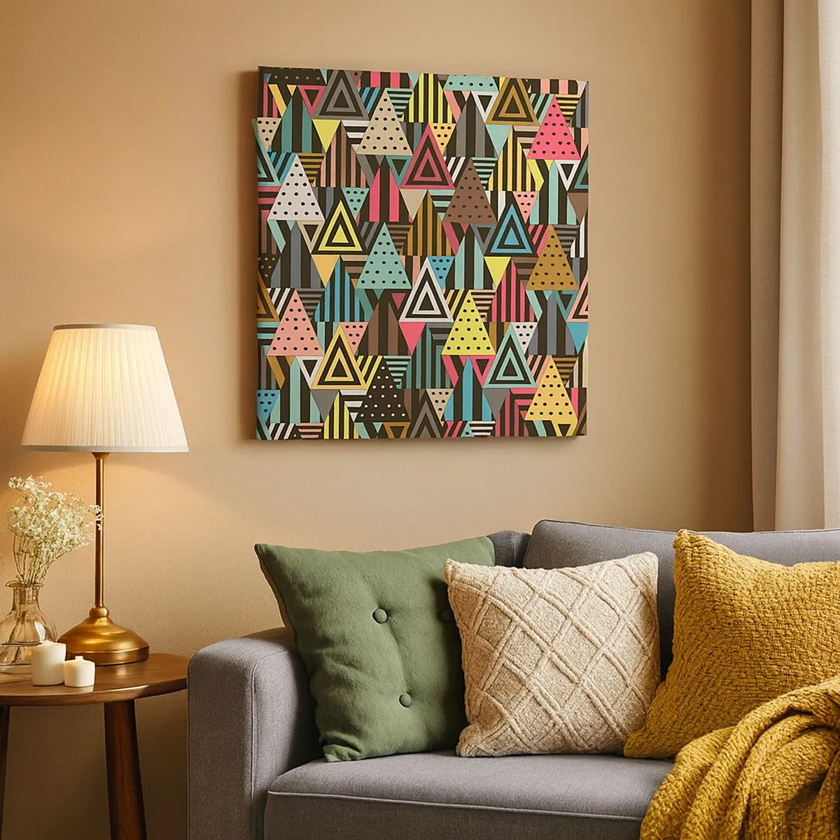 Obraz na płótnie - W rytmie na trzy - 30x30 cm