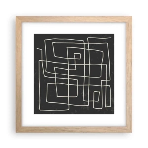 Plakat w ramie jasny dąb - Nie taki prosty - 30x30 cm