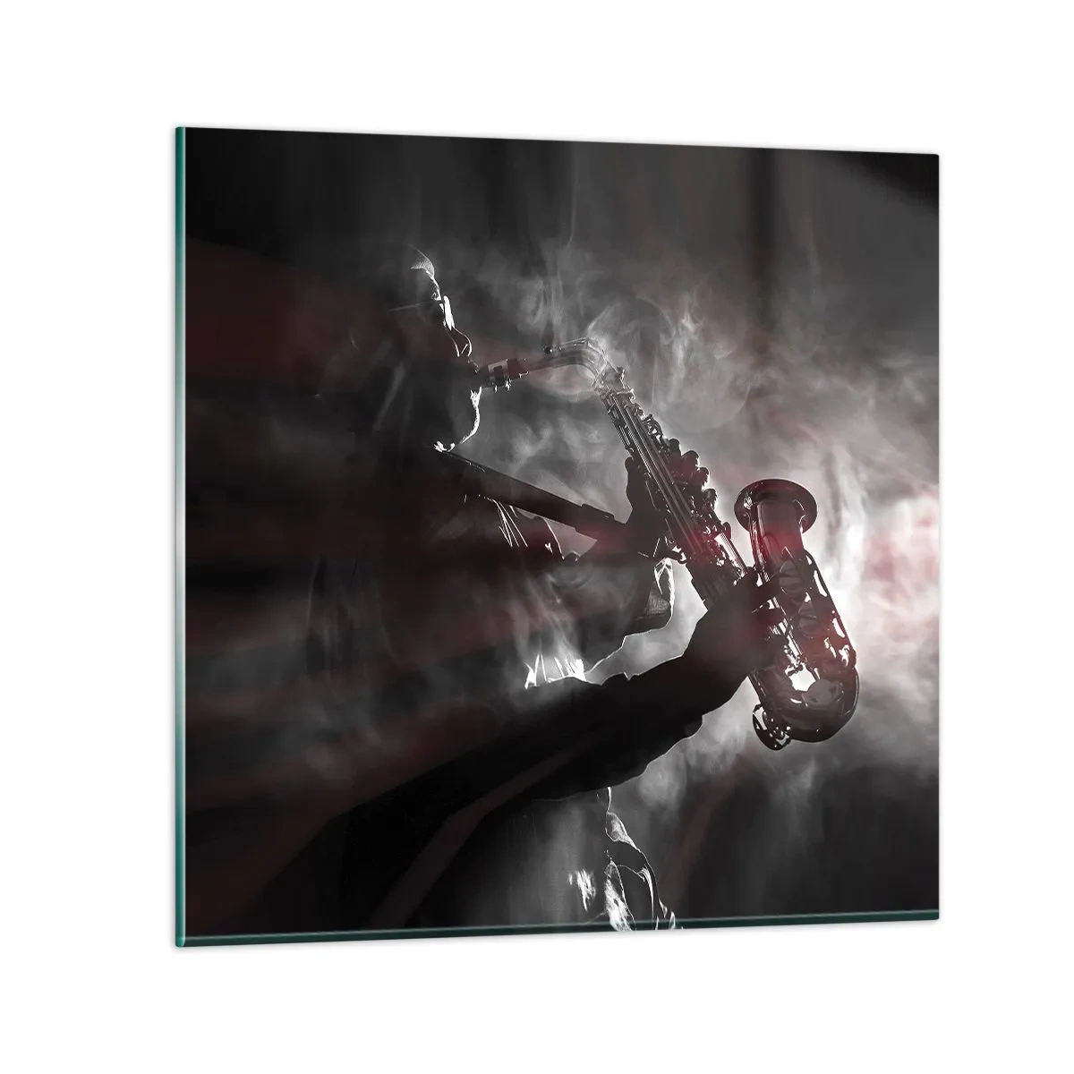 Obraz na szkle - W oparach jazzu - 40x40 cm