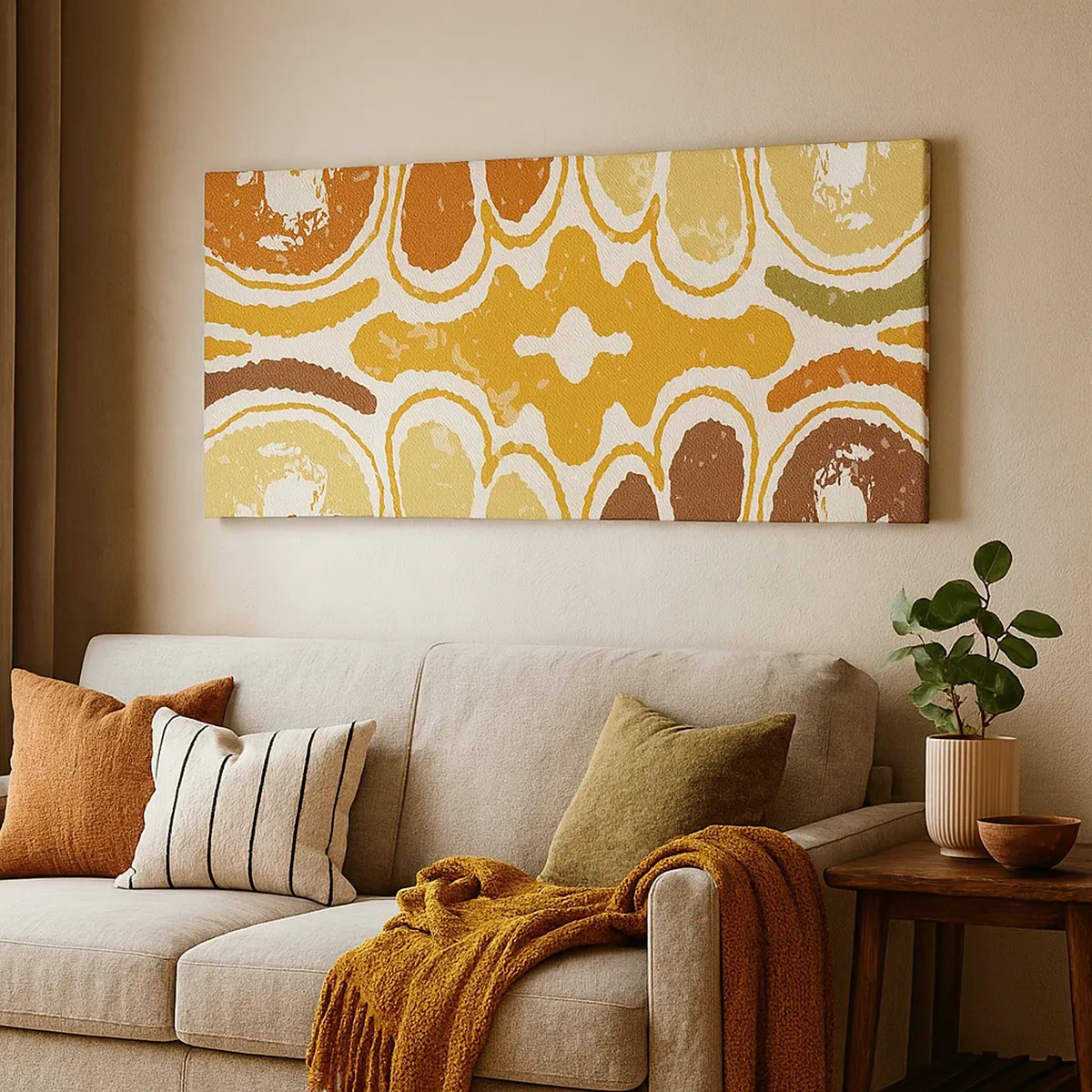 Obraz na płótnie - Abstrakcja sentymentalna - 30x30 cm