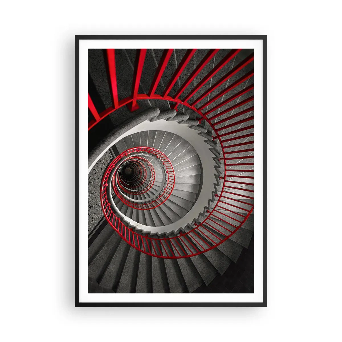 Plakat w czarnej ramie - Zabawy architektury - 70x100 cm