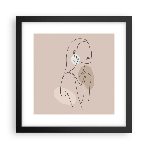 Plakat w czarnej ramie - Ikona dziewczęcości - 30x30 cm