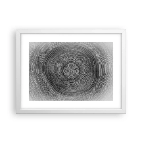 Plakat w białej ramie - Znak czasu - 40x30 cm