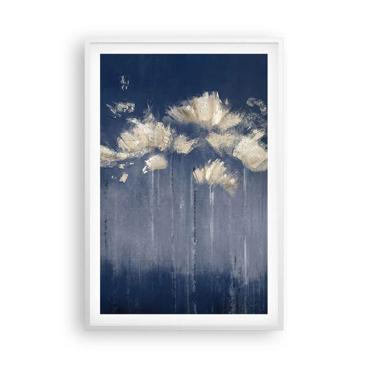Plakat w białej ramie - Jak płatki na wietrze - 61x91 cm