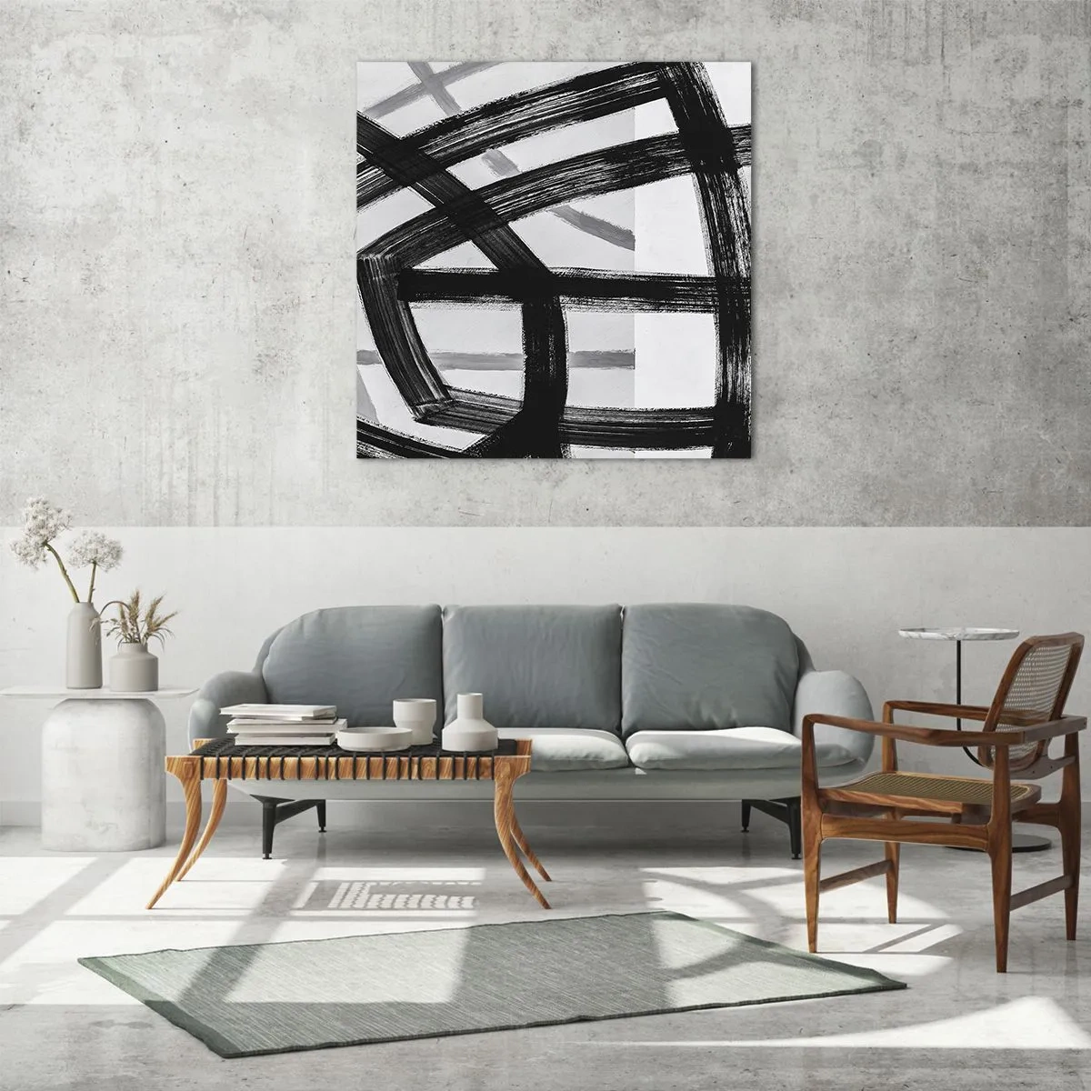 Obraz na szkle - Budowanie głębi - 50x50 cm