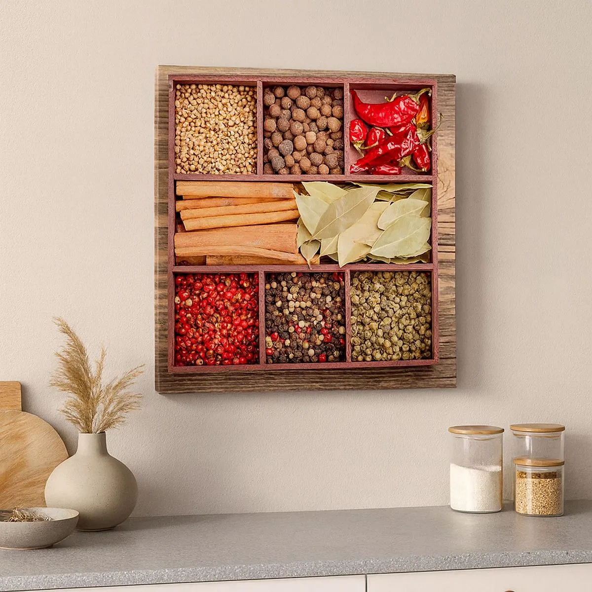 Obraz na płótnie - Porządek kształtów, bukiet aromatów - 30x30 cm