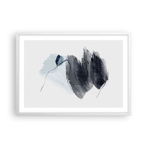 Plakat w białej ramie - Intensywność i ruch - 70x50 cm