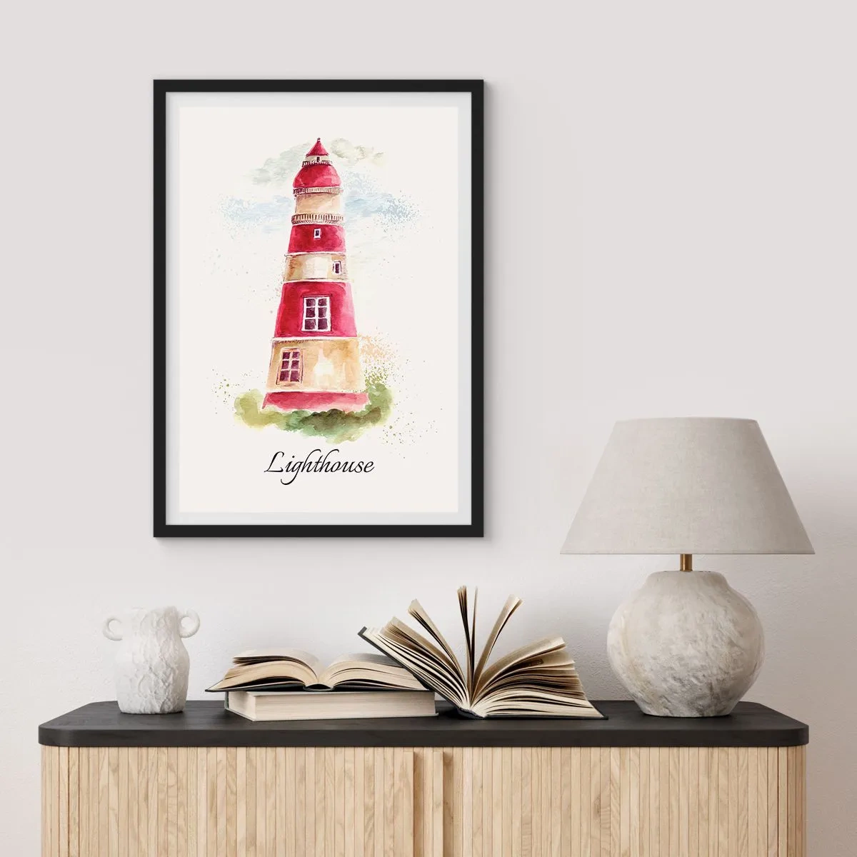 Plakat w czarnej ramie - Wokół zawsze pogoda - 61x91 cm