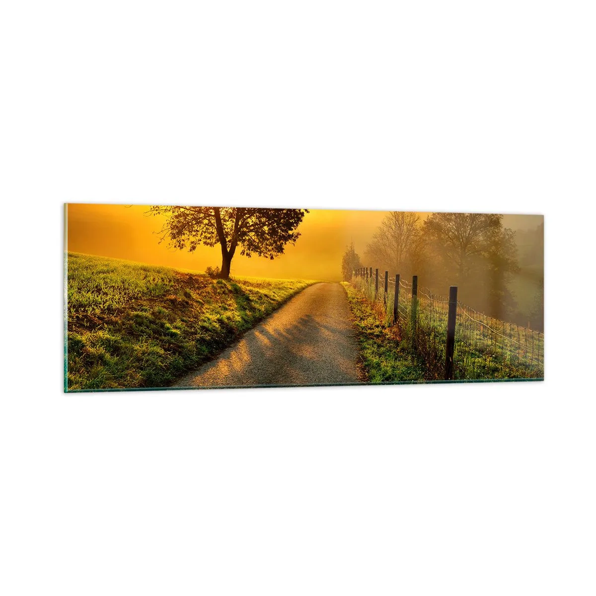 Obraz na szkle - Miodne popołudnie - 90x30 cm