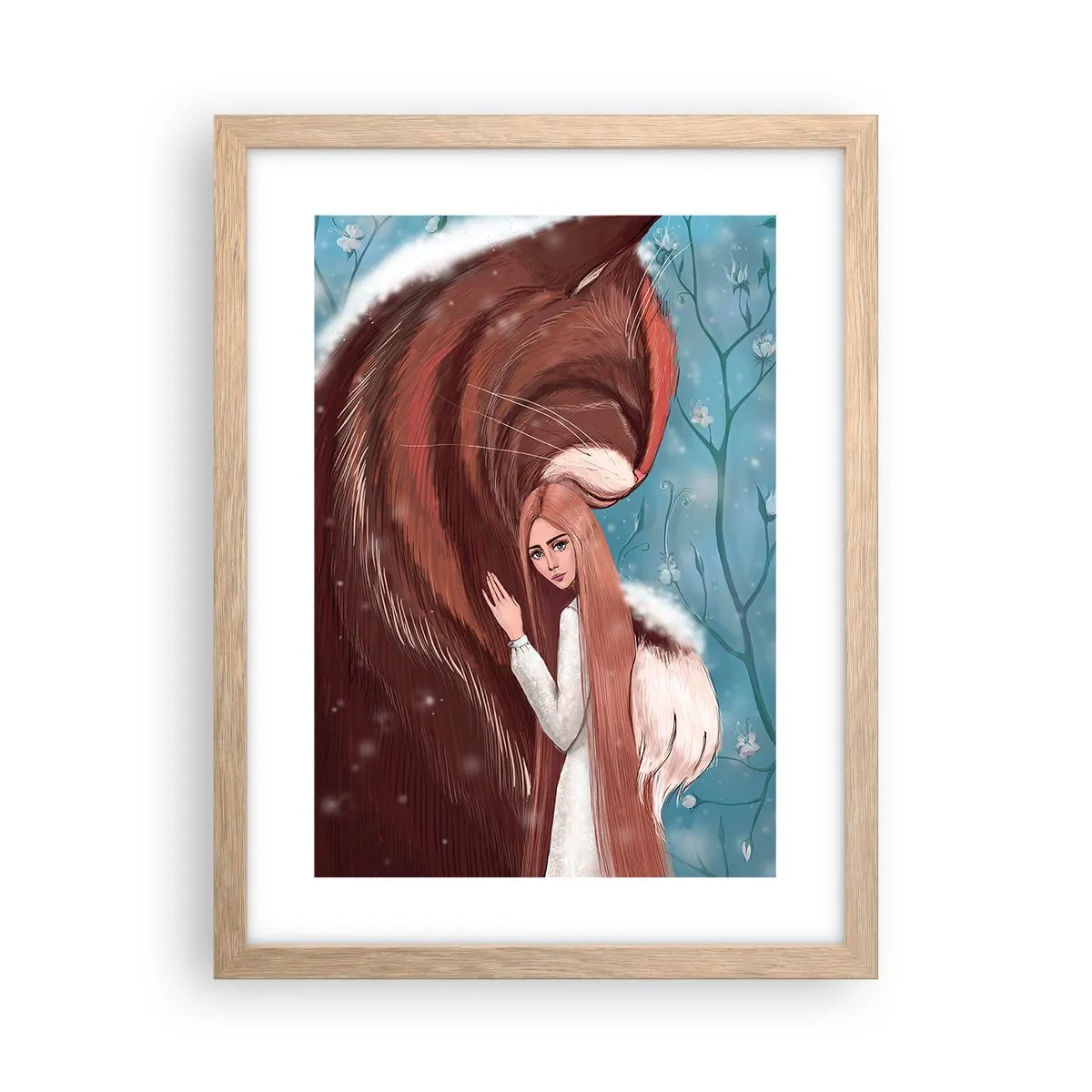 Plakat w ramie jasny dąb - Witaj w baśni - 30x40 cm