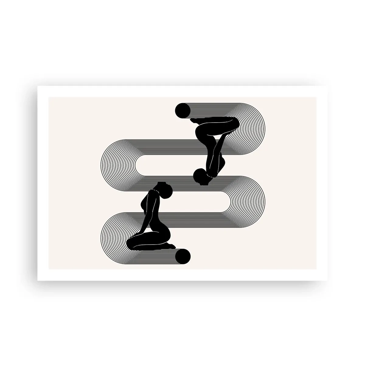 Plakat - Zmysłowa symetria - 91x61 cm