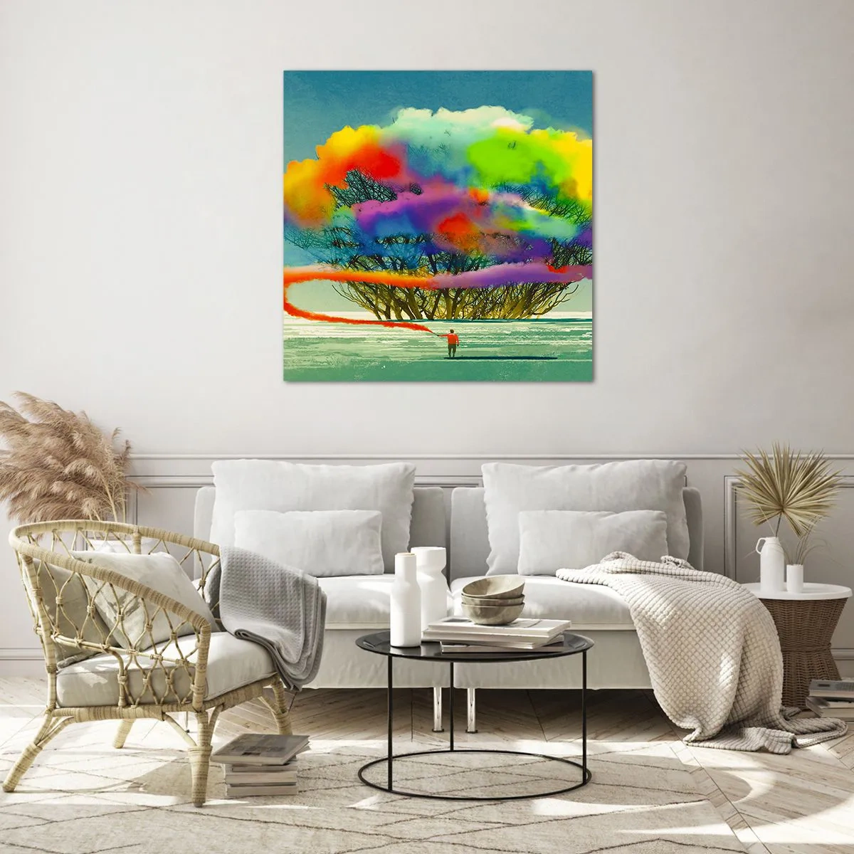 Obraz na szkle - Ożywić ten świat - 40x40 cm