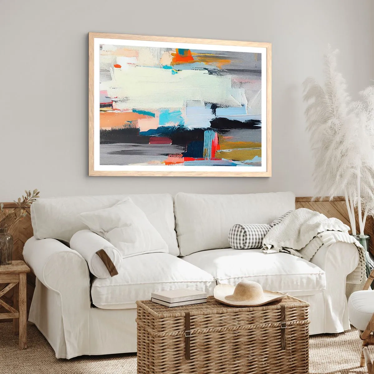 Plakat w ramie jasny dąb - Jest metoda? - 100x70 cm