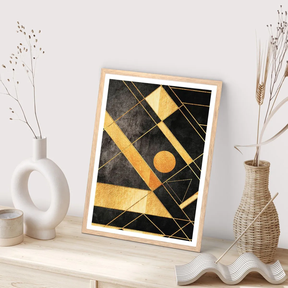 Plakat w ramie jasny dąb - Słońce pustyni - 40x50 cm
