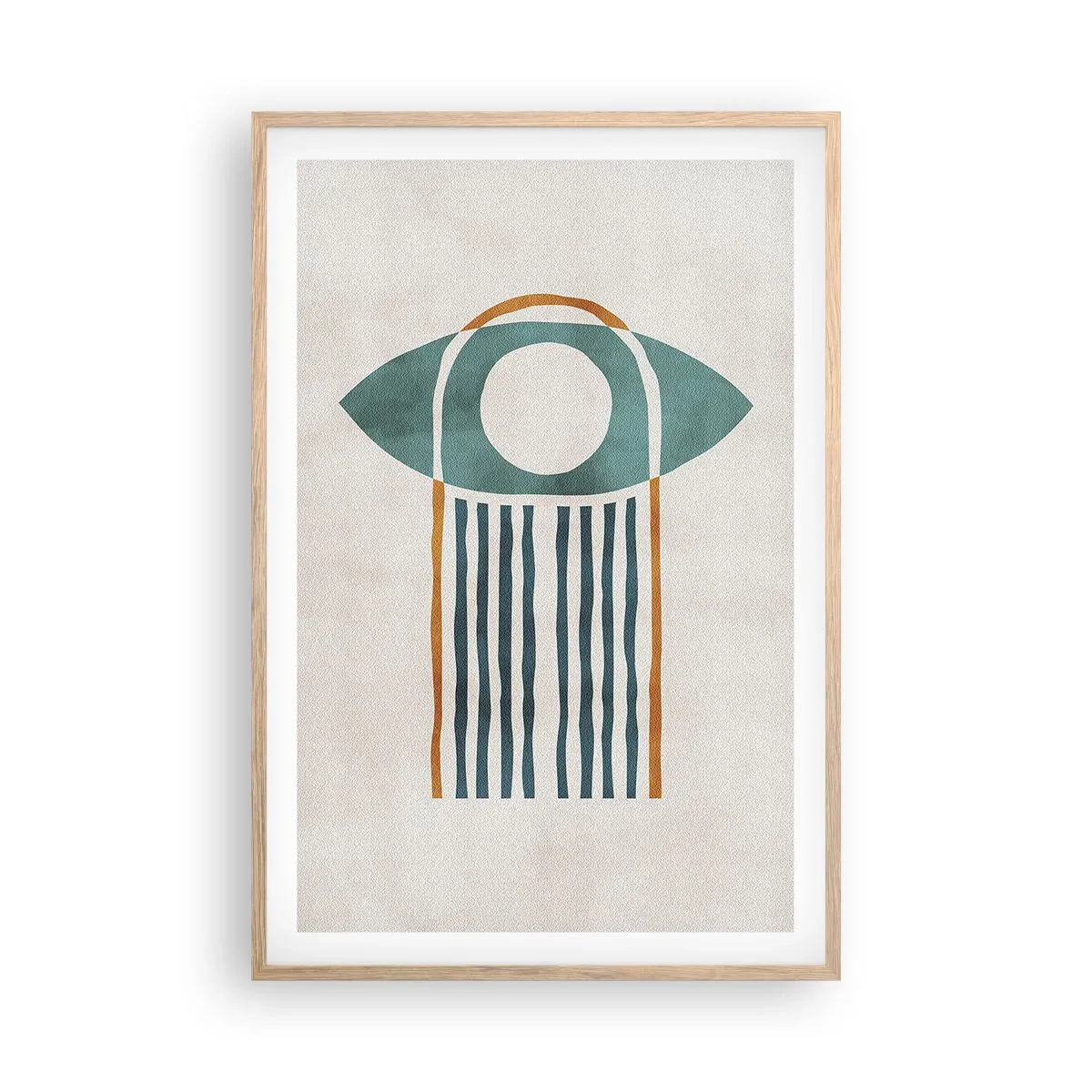 Plakat w ramie jasny dąb - Znaki i rytuały - 61x91 cm