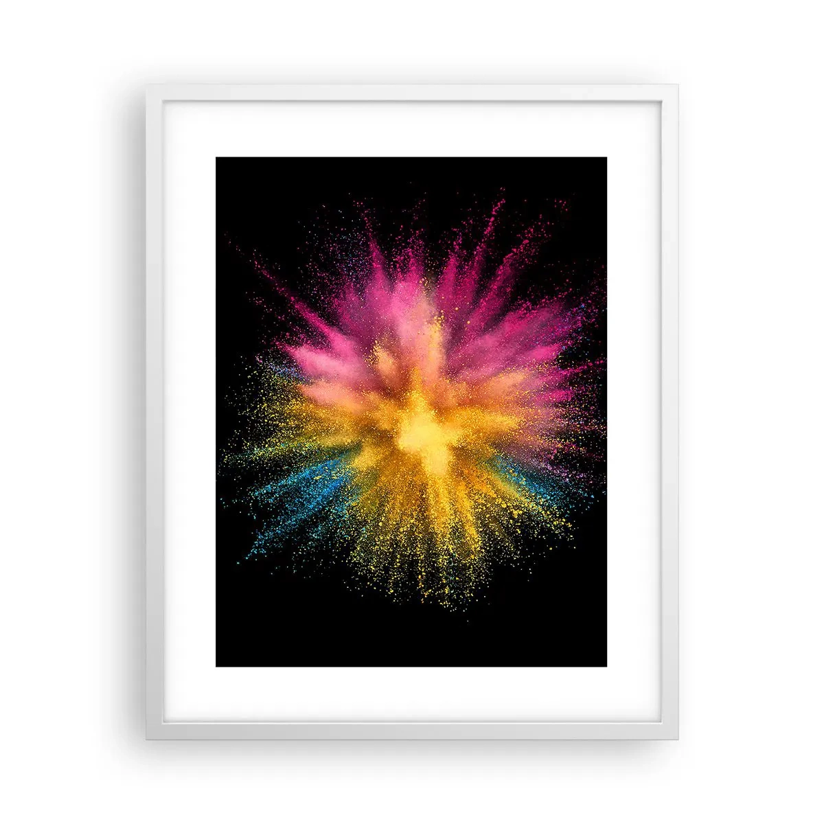 Plakat w białej ramie - Narodziny barw - 40x50 cm