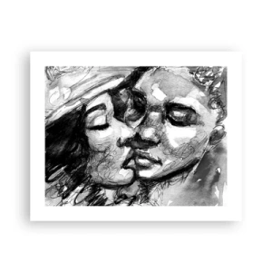 Plakat - Czuła chwila - 50x40 cm