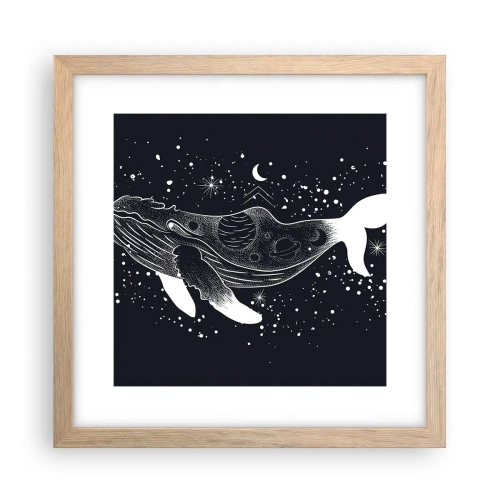 Plakat w ramie jasny dąb - W oceanie wszechświata - 30x30 cm
