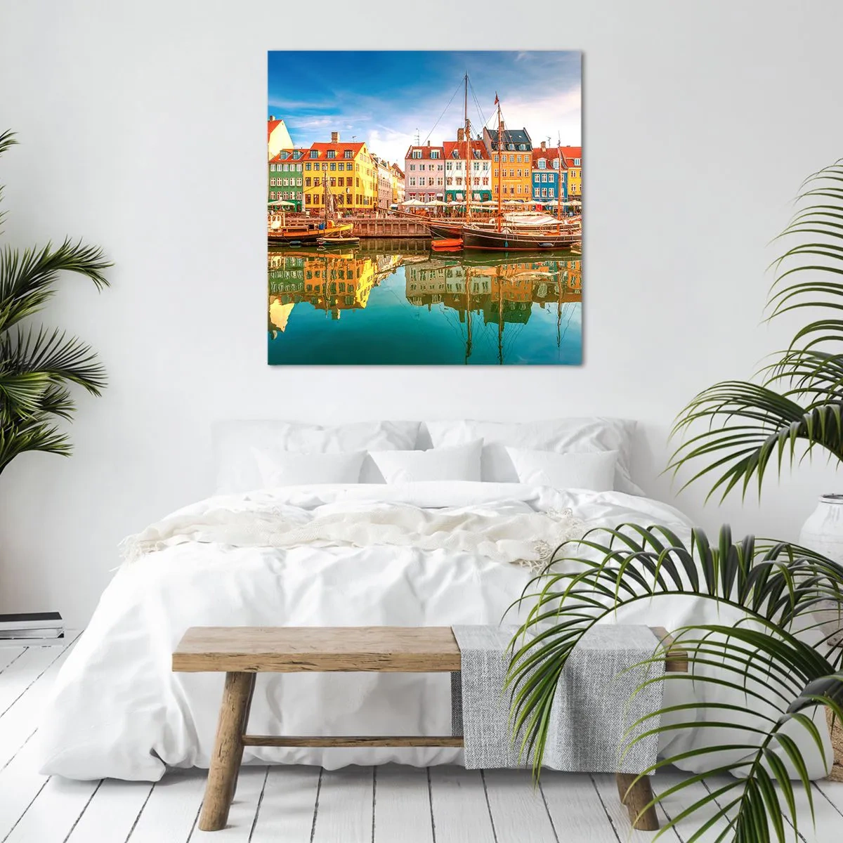 Obraz na płótnie - Nad wodą gładką jak lustro - 50x50 cm