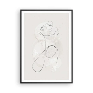 Plakat w czarnej ramie - Spirala piękna - 70x100 cm