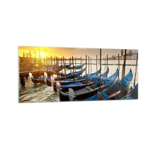 Obraz na szkle - Zanim przypłynie gwar - 100x40 cm