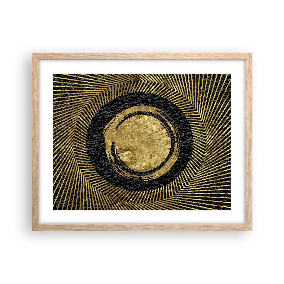 Plakat w ramie jasny dąb - Kompozycja glamour - 50x40 cm