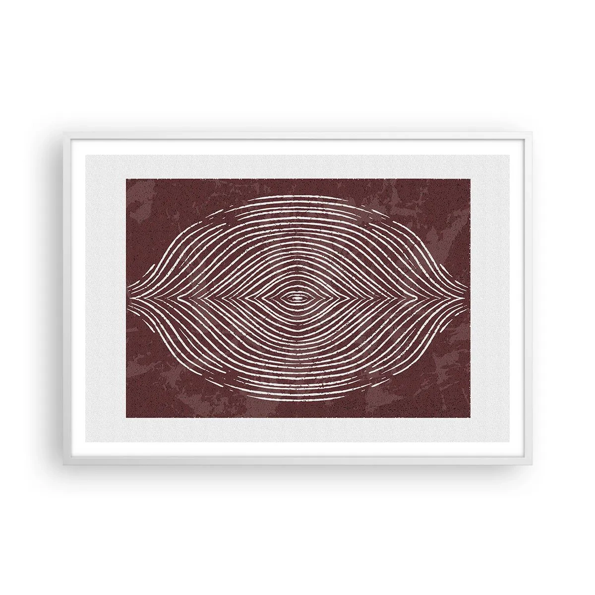 Plakat w białej ramie - Przestrzeń mówi - 100x70 cm