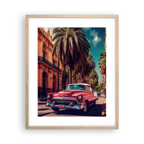 Plakat w ramie jasny dąb - Wciąż jeszcze w Hawanie - 40x50 cm