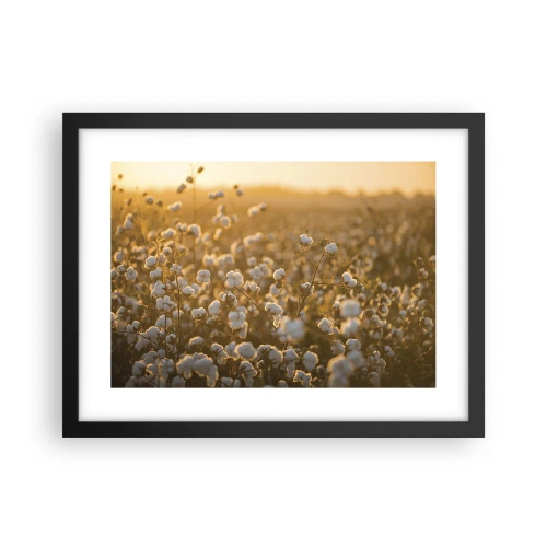 Plakat w czarnej ramie - Puszyste pole - 40x30 cm