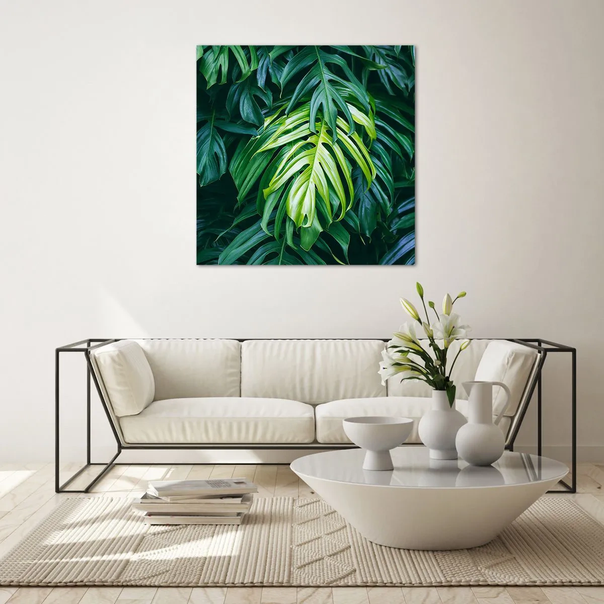 Obraz na szkle - Zanurzyć się w świeżości - 70x70 cm