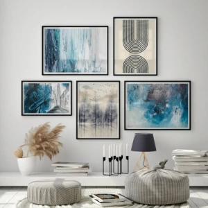 Blue space - Inspiracja do salonu