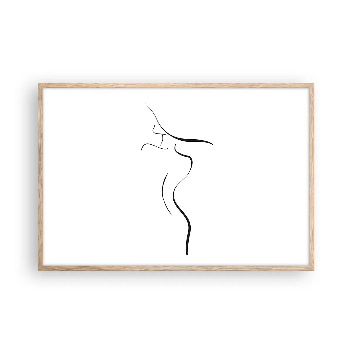 Plakat w ramie jasny dąb - Nieuchwytna jak fala - 91x61 cm
