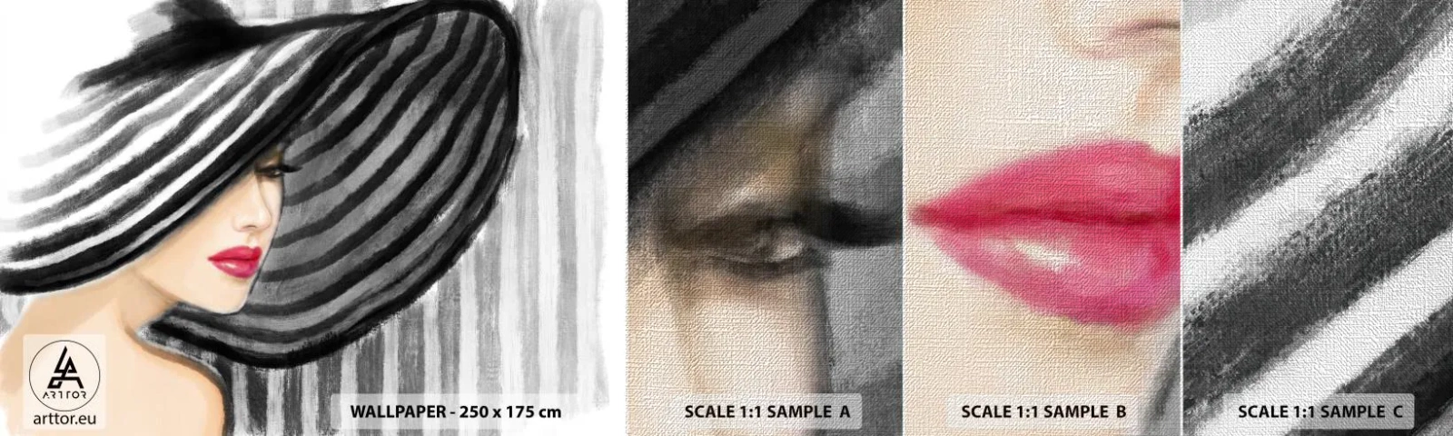 Fototapeta Próbka Premium Canvas - Gdzie ciebie szukać? - Kobieta, Twarz Kobiety, Portret Kobiety - 100x30 cm